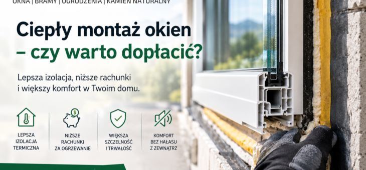 Ciepły montaż okien – czy warto dopłacić? Poznaj zalety nowoczesnego montażu okien